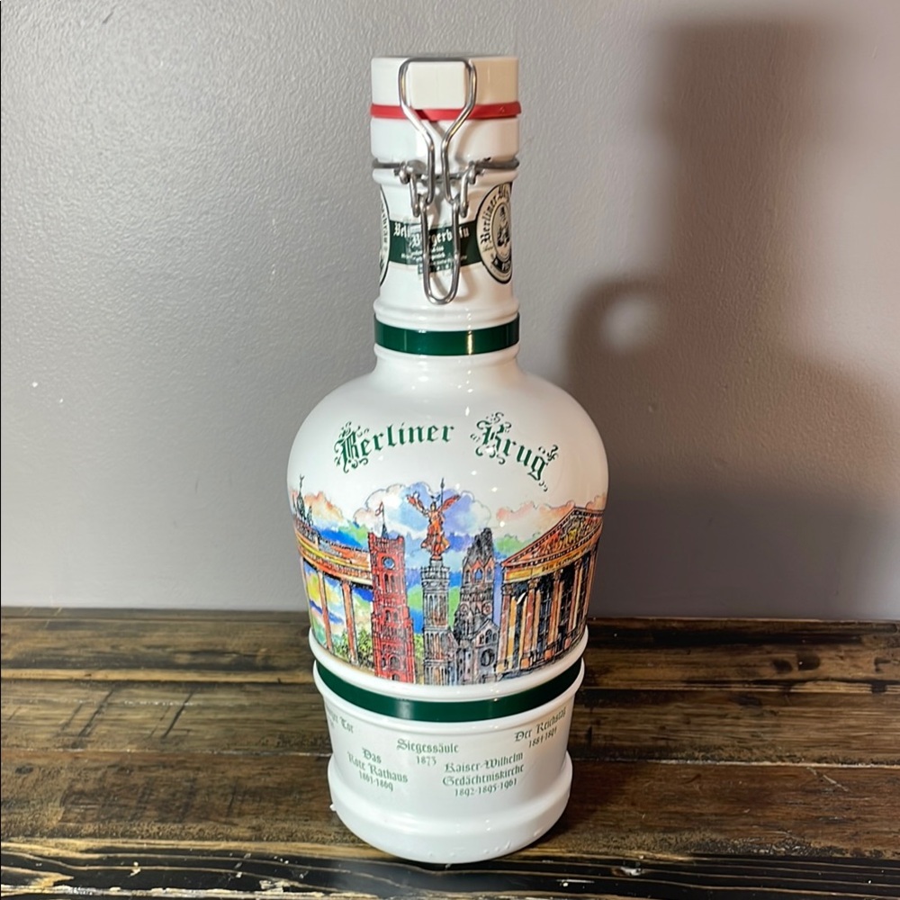 Large 2L German Berliner Burgerbrau Krug Beer Growler from Berlin Germany ed. 1